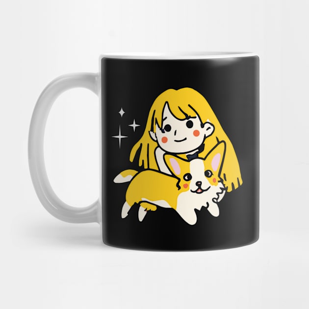 Corgi Girl Dog Lover Welsh by BetterManufaktur